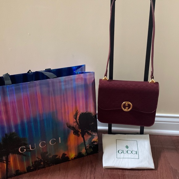 ❤️💋VALENTINES DAY SALE💋❤️ Classy Vintage GUCCI Top Handle/Adjust Shoulder Bag - Picture 5 of 17
